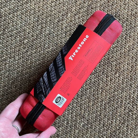 FIRESTONE Roadside Emergency 30-Pc Set JumperCables Fuses Tire Gauge Pliers NEW - Picture 6 of 8